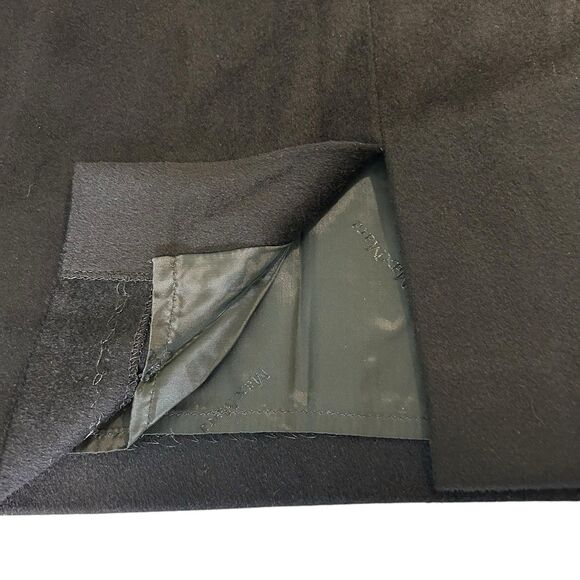 MaxMara Virgin Wool Pencil Skirt Black Size 8 High Waist Italian Made - Picture 10 of 11